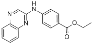 4-(2-Quinoxalinylamino)benzoic acid ethyl ester